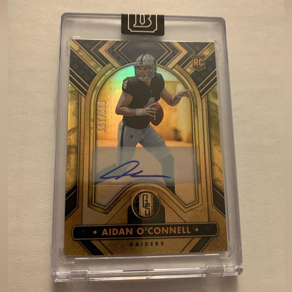2023 Panini Gold Standard Aidan O'Connell #101 Rookie RC Auto #/199 Raiders